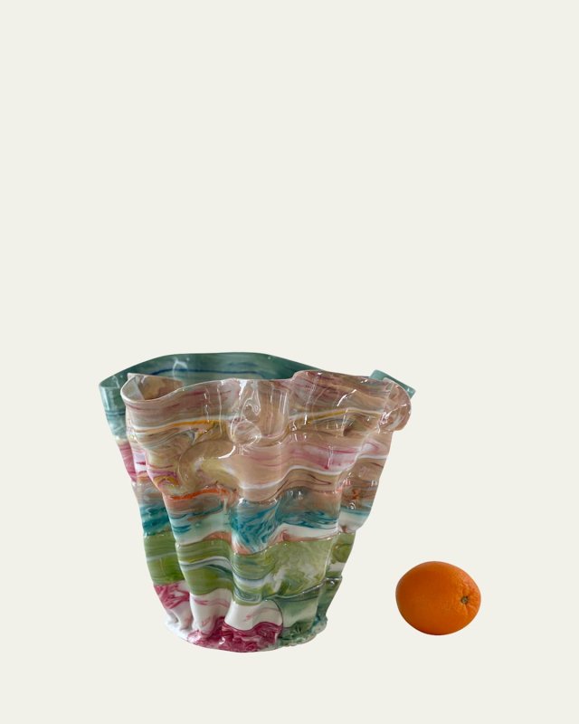 Colorful Confinement Glazed Small Vase